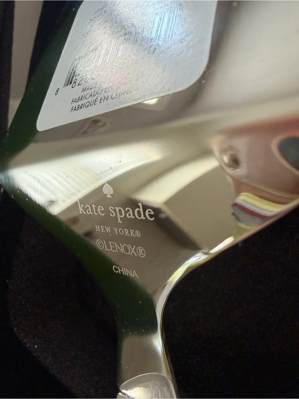 Kate spade polished silver cake knife and server